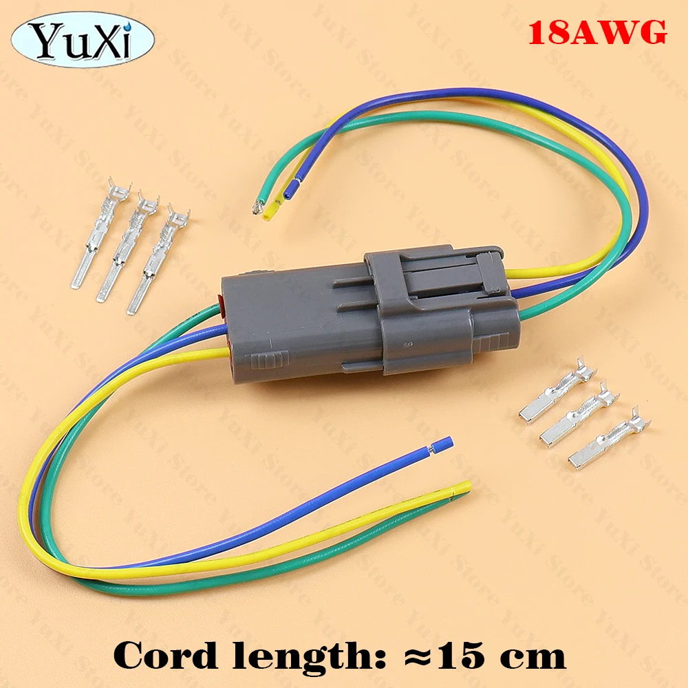 1-10Set 3Pin PU465-03127 PU475-03900 High-Voltage Pack Ignition Coil Waterproof Connector Car Socket For Mitsubishi Male Female