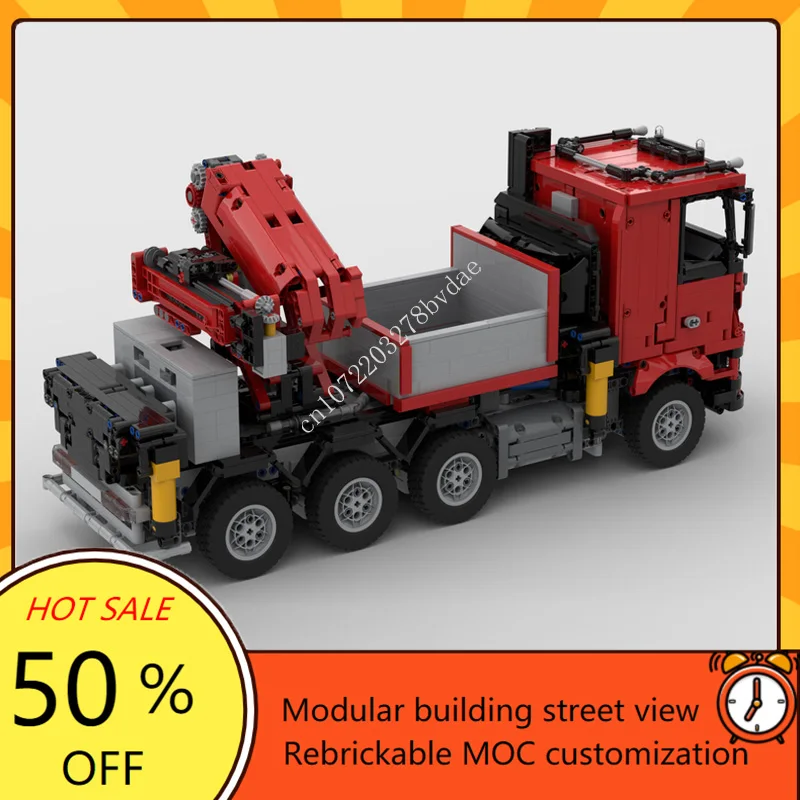 3091PCS MOC CityFASSI F1650 Truck Crane Model Building Blocks Technology Bricks DIY Creative Assembly Kids Toys Christmas Gifts