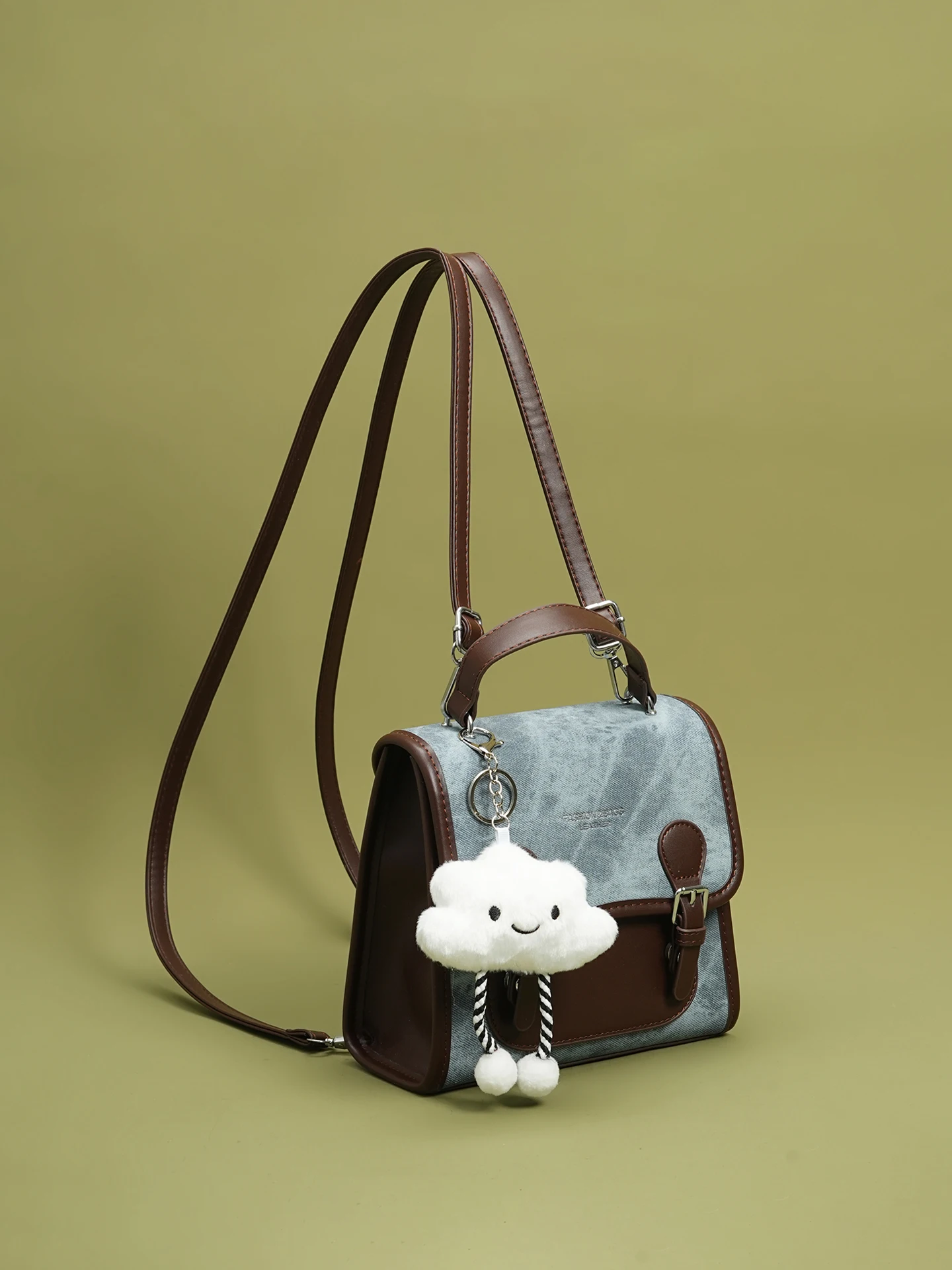 

Fashionable Autumn Winter Women's Backpack Leisure Travel Outing Retro Style Color Matched College Style New Popular Backpack