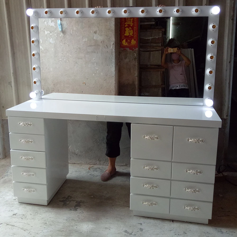 FOR  beauty salon furniture vanity makeup table dressing table with mirror and stool