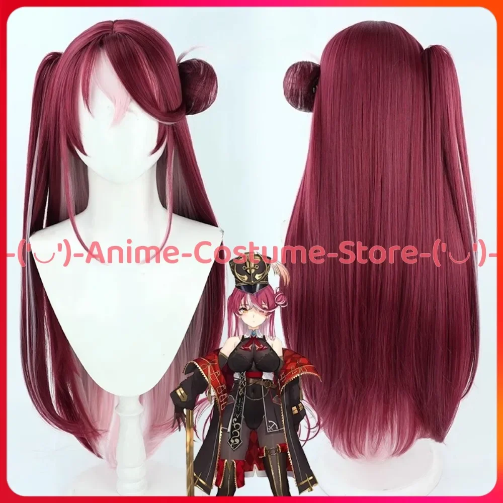 

VTuber Houshou Marine Pirate Captain Cosplay Wig Anime Character Prop Halloween Carnival Party Wigs Heat Resistant SyntheticHair