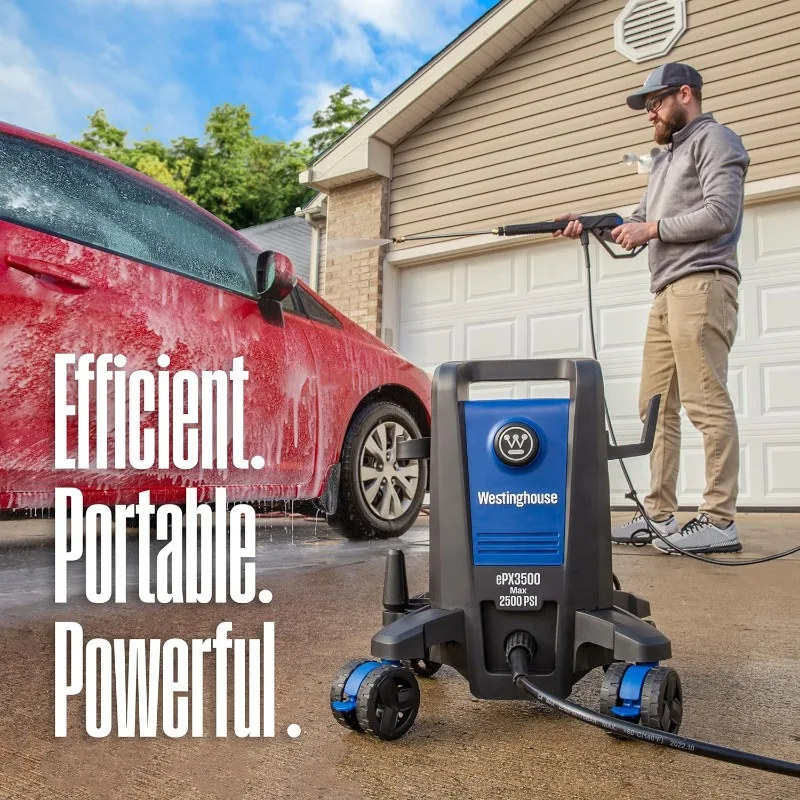 Westinghouse ePX3500 Electric Pressure Washer, 2500 Max PSI 1.76 Max GPM with Anti-Tipping Technology, Onboard Soap Tank