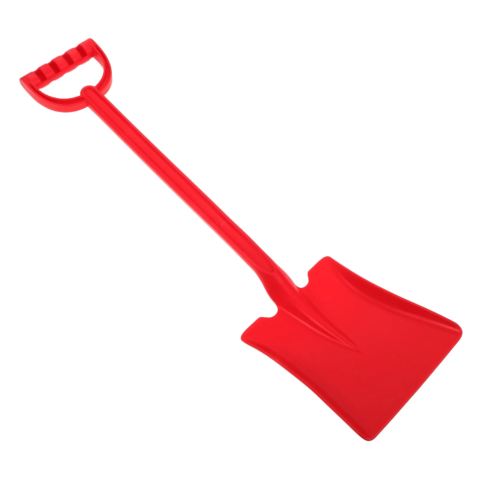 Kids Red Plastic Shovel Flat Head Thickened for Sand Snow Digging Beach Outdoor Play Summer Winter Portable Scoop Tool