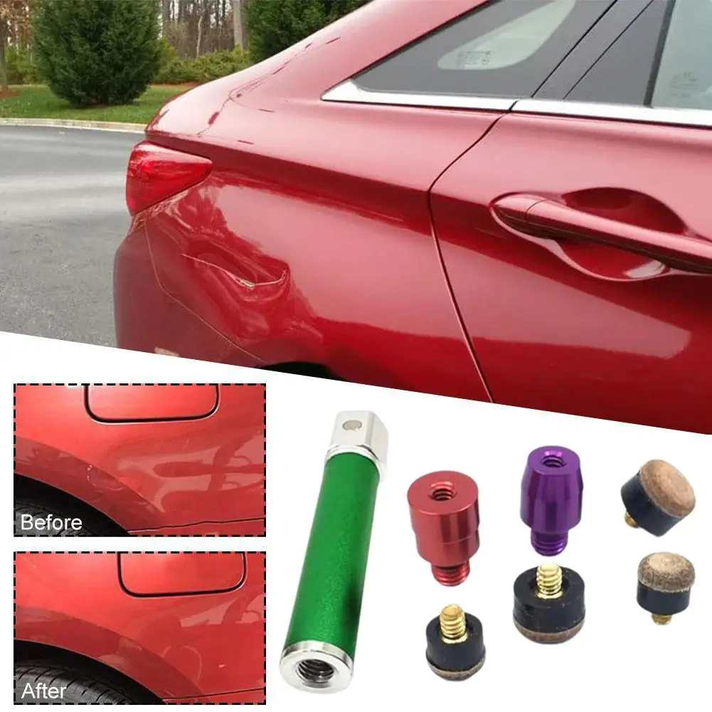 Car Dent Repair Pit Suction Tapping Hammer Leveling Hammer Leveling Pen PDR Tapping Leather Head Tool Dent Repair Percussion Pen