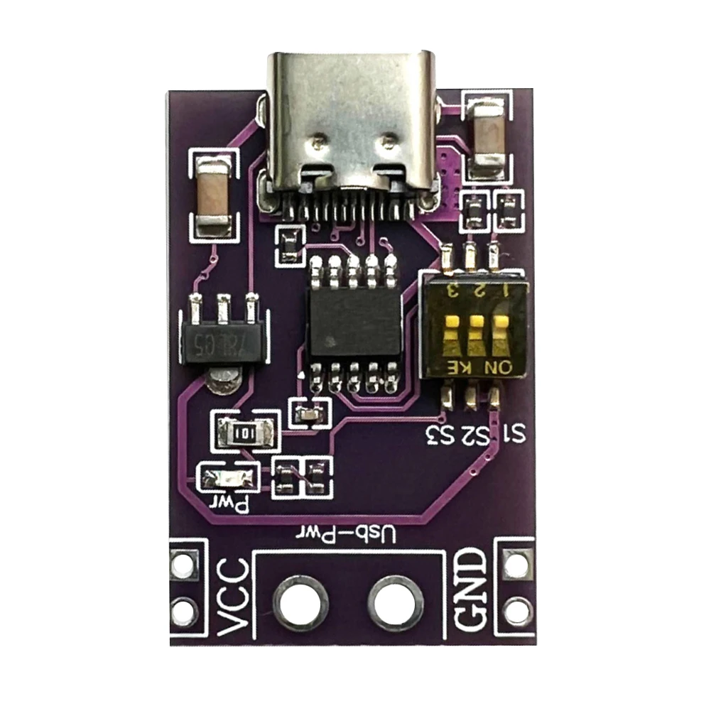 PD/QC/AFC Type-C Fast Charge Trigger Polling Detector Voltage Output USB-PD Notebook Power Supply Change Board Module