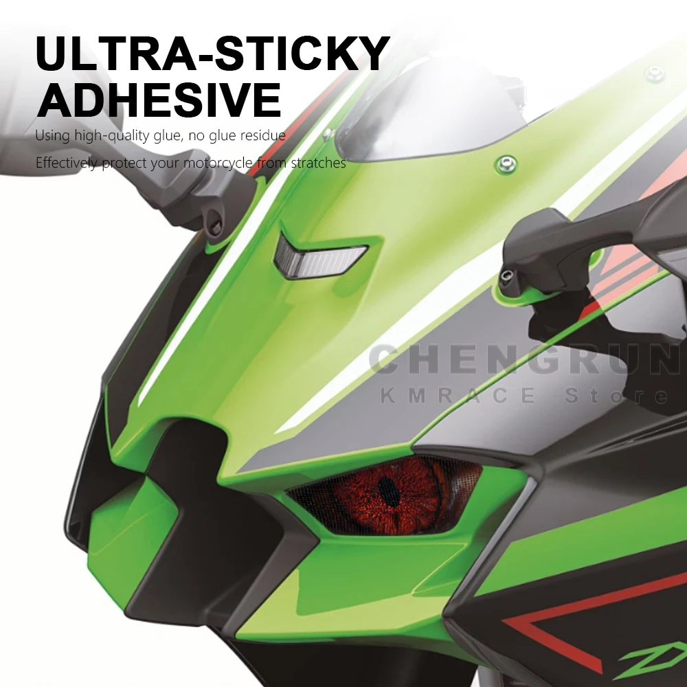 Headlight Sticker Waterproof Motorcycle Decals for Kawasaki ZX10R Ninja ZX 10R ZX-10R Accessories 2021-2024 2023 2022 Stickers