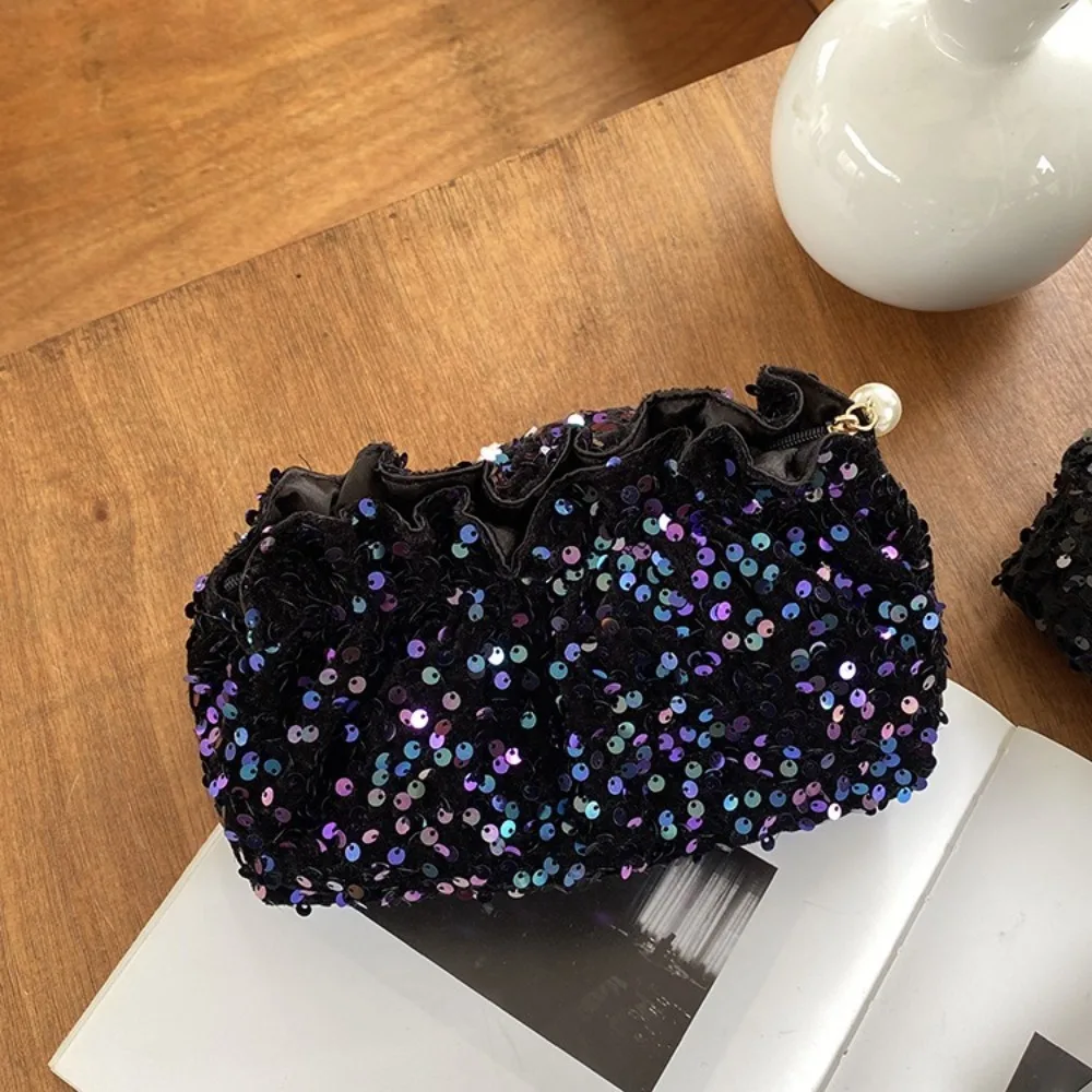 

Новый кружевной клатч с вышивкой, бархатная модная косметичка с блестками, большая вместительная банкетная сумка для девочек