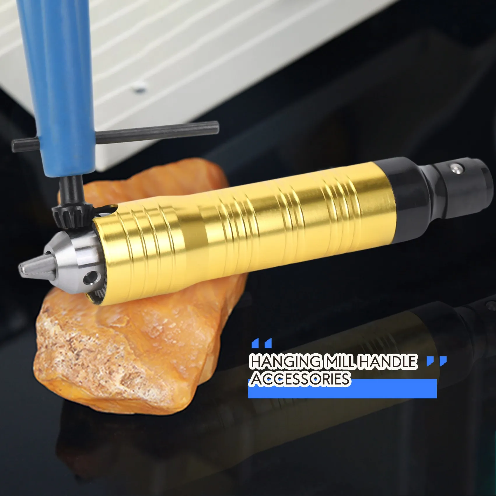 Broca Elétrica Handle Chuck, Separado Mini Grinder Acessórios, Eixo Flexível Handpiece, Ferramenta Elétrica, 6.5mm