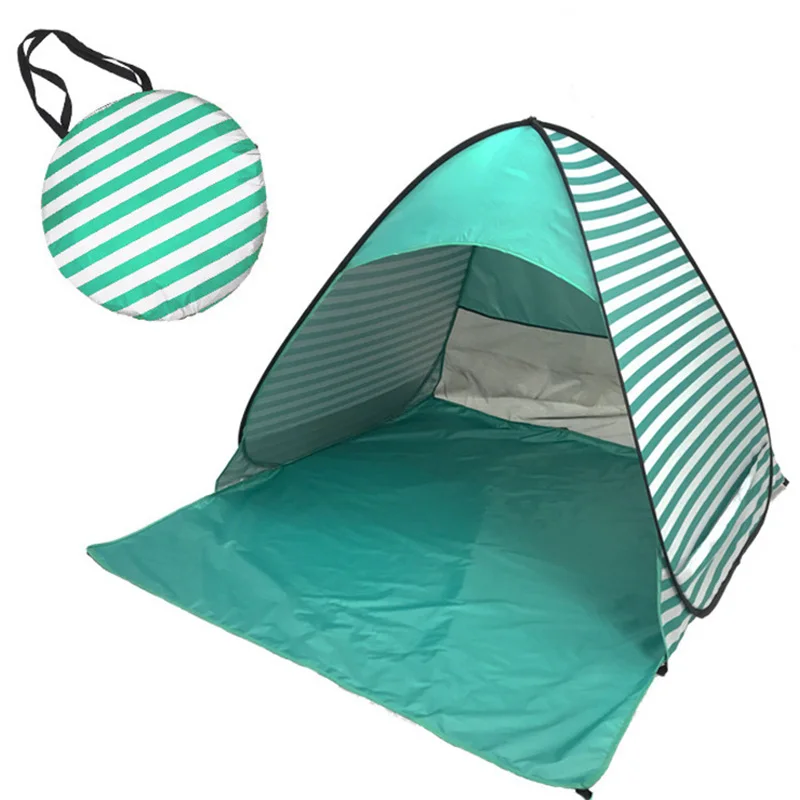 Outdoor Printed Pattern Beach Tent Fully Automatic 2-second Quick Opening Sunscreen and UV Protection Sunshade Tent