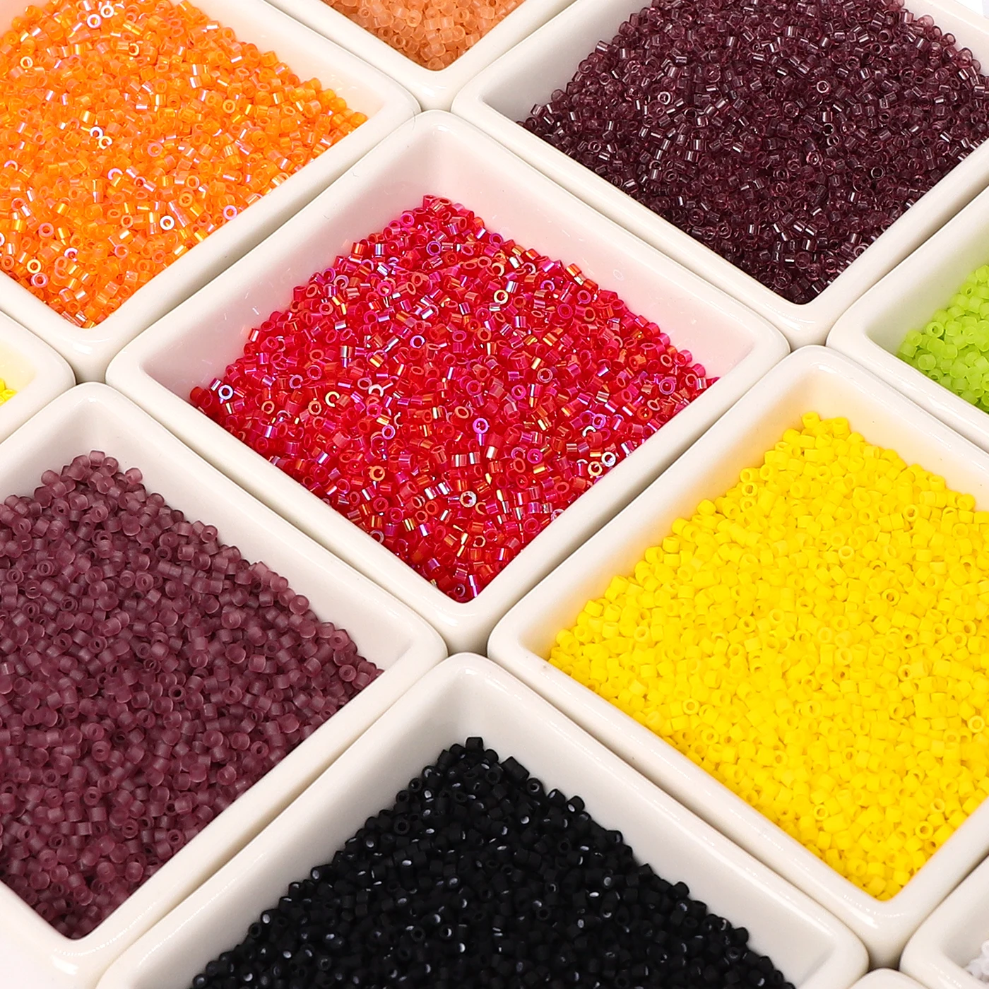 50 gr/beutel 1,6mm Original Farbe Japanische Glas Rocailles Uniform SeedBeads Für Schmuck Machen Armband Halskette Kleine Handwerk perlen – Detail 1