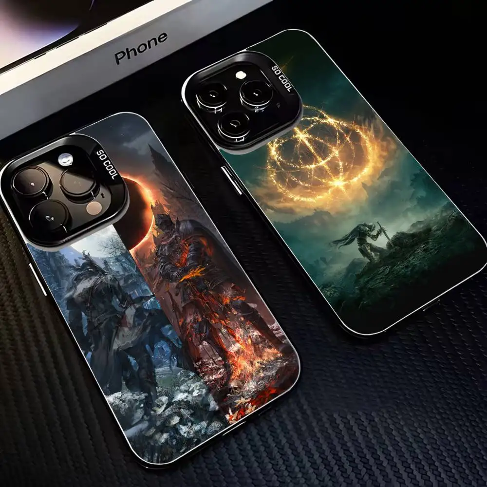 

Game D-Dark S-souls Phone Case For iPhone 16,15,14,13,12,11,Mini,Pro,MAX Black Matte Shockproof Cover