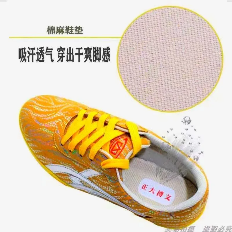 

Brand Unisex Professional Wushu Training Shoe Comfortable Non-slip Soft Sole Tai Chi Performance Shoe Designer Martial arts shoe