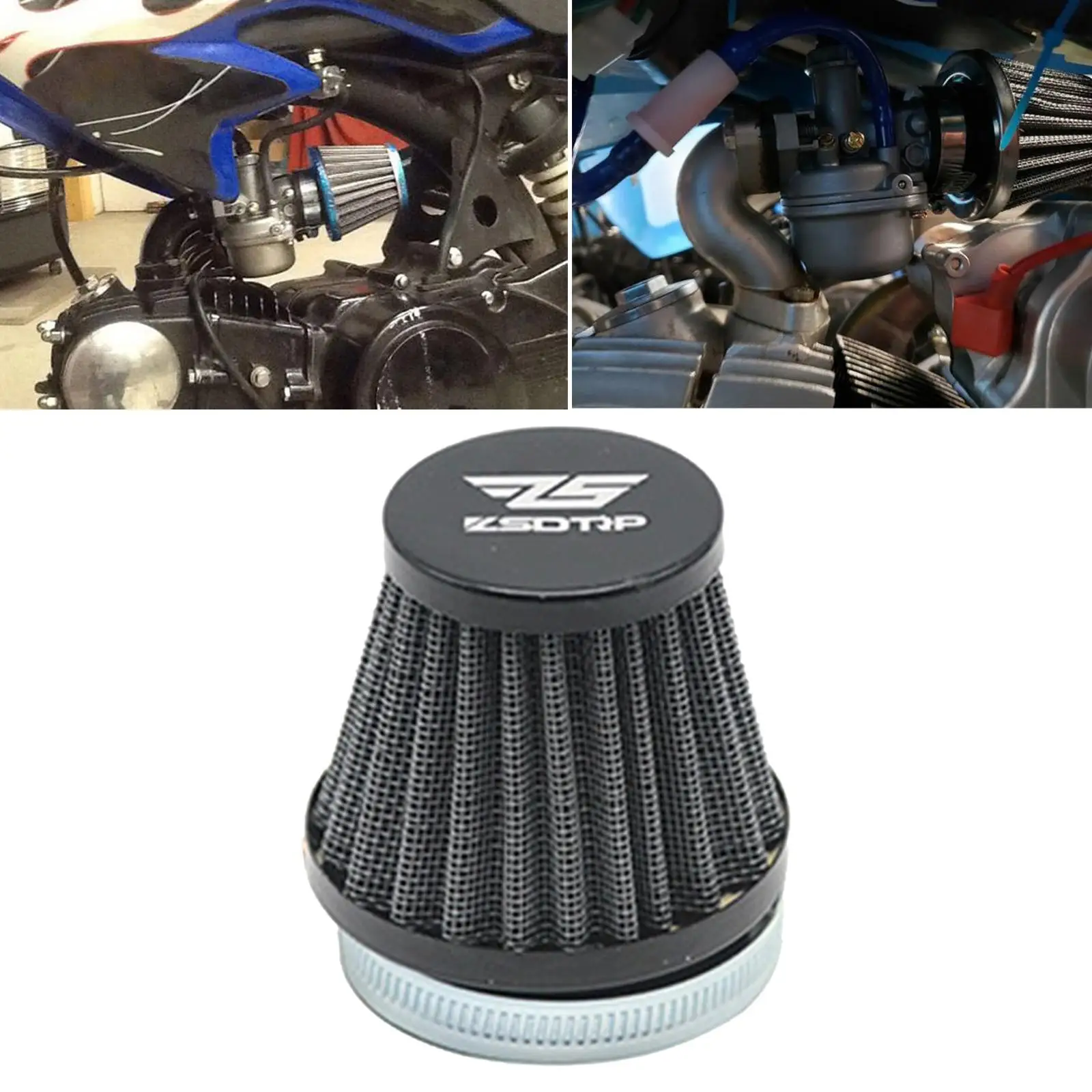 Motorcycle Air Filter Replaces Air Intake Filter Cleaner High Performance Intake Mushroom Head Cleaner Fit for Motorbikes ATV