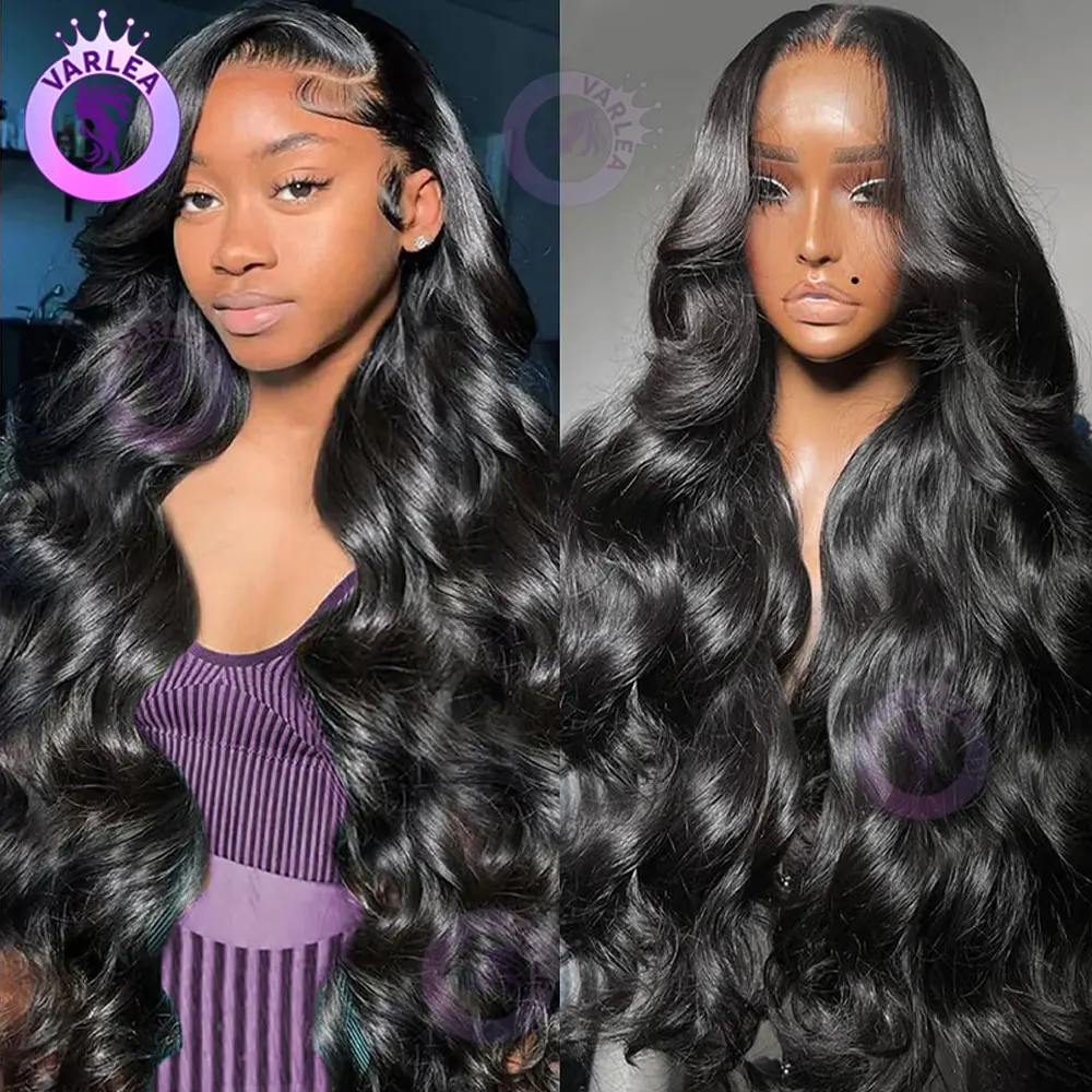 

30 inch Body Wave Human Hair Wigs 13x4 13x6 HD Transparent Lace Frontal Wig 200% Density Natural Black Body Wave Human Hair Wigs