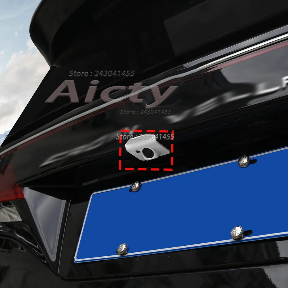 

For Toyota Alphard Vellfire 40 Series 2023 2024 2025 ABS Rear Camera Rain Visor Decoration Cover Exterior Modification Sticker