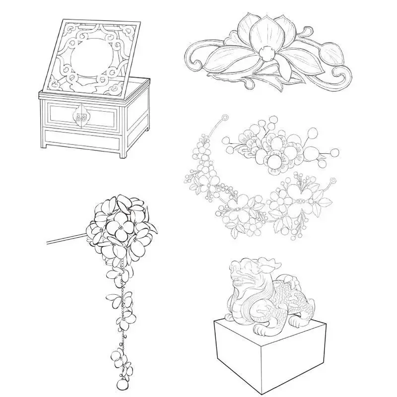 Illustrator picture album tutorial ancient style hand painting comic tutorial book animation character sketch introduction