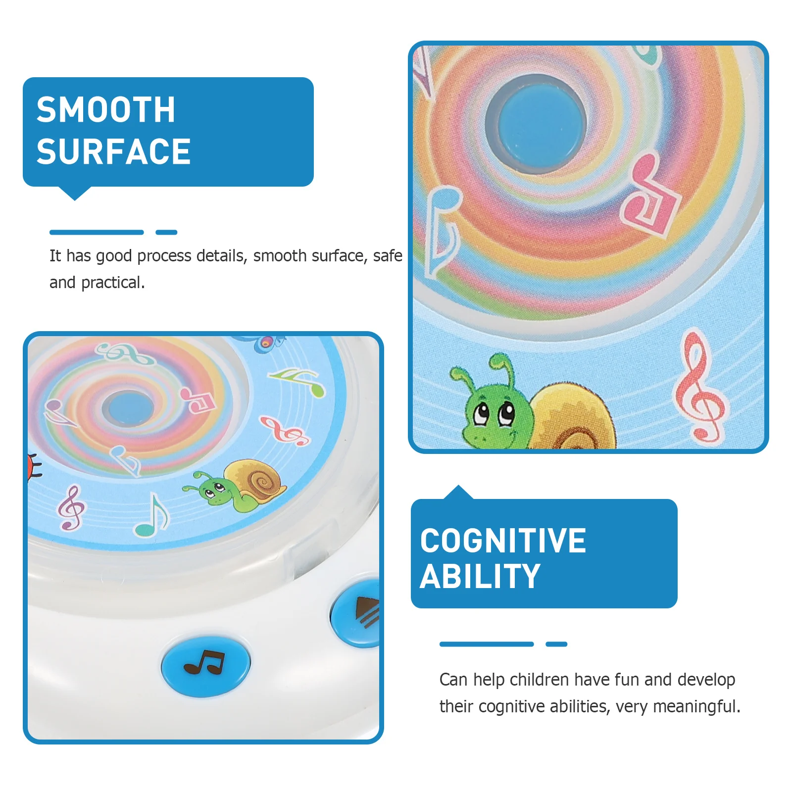 

1pc Simulated Mini Player For Kid Educational Kids Bright Music Learning Home Appliance Playset Kid Educational