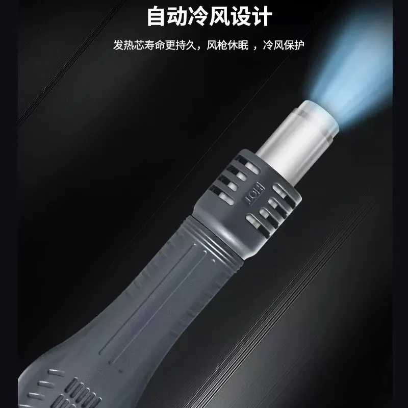 محطة إعادة العمل السريعة 2008 Pro مع الهواء الساخن - التحكم في الزناد بدون عبور، مسدس الهواء، حماية من الهواء البارد #6