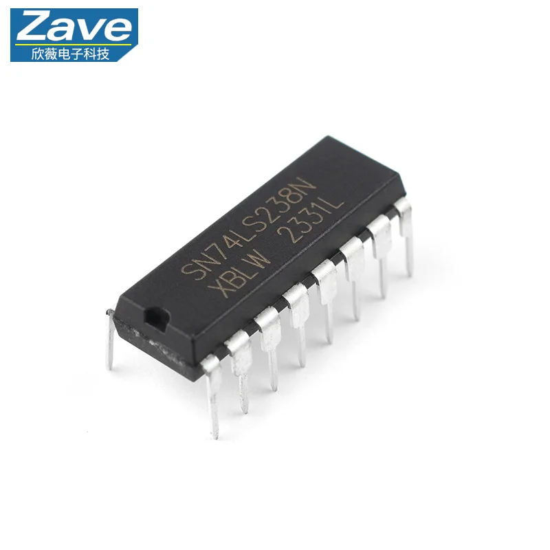 Original Authentic SN74LS238N(XBLW), DIP-16 Package - Signal Switch / Codec / Multiplexer