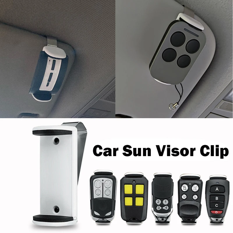 Imagem -01 - Titular da Chave do Carro Sun Visor Clipe de 47 Mm70 mm Ajustável Porta da Garagem Controle Remoto Clipe Transmissor Comando Titular Mais Novo titular da chave do carro sun visor clipe de 47 mm70 mm ajustavel porta da garagem controle remoto clipe transmissor comando titular mais novo 01