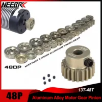 48P Pinion 3.175mm 11T 15T 17T 18T 19T 20T 22T 24T 30T 13T-48T Aluminum Alloy Motor Gear for 1/8 1/10 1/12 1/14 1/16 1/18 RC Car