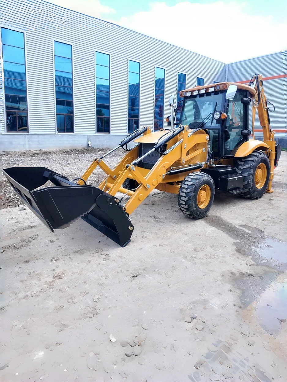 Baggerlader Hydraulischer Traktorlader CE EPA Euro 5 Maßgeschneiderter Frontlader Heckbagger für Bau- und Landwirtschaftsprojekte – Detail 2