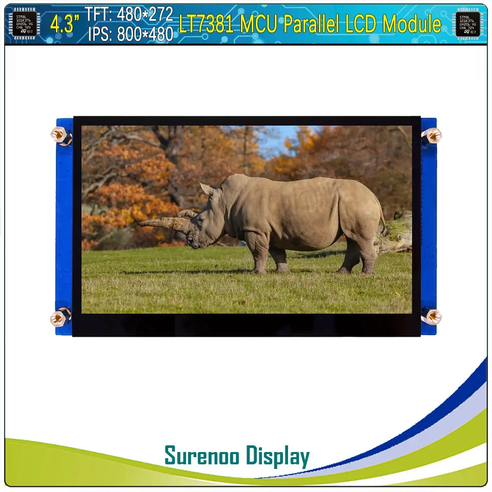 

4.3" 480*272 TN 800*480 IPS LT7381 16_Bit MCU Parallel TFT LCD Module Display Screen Capacitive Touch Panel for Alientek STM32