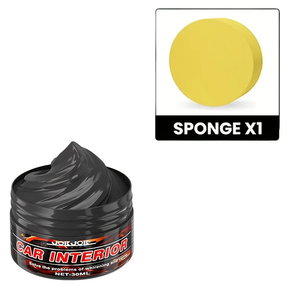 Pasta multifuncional para remodelação de pneus e interiores de automóveis - Pasta de escurecimento e brilho para painel, painéis de portas, acabamento - Re