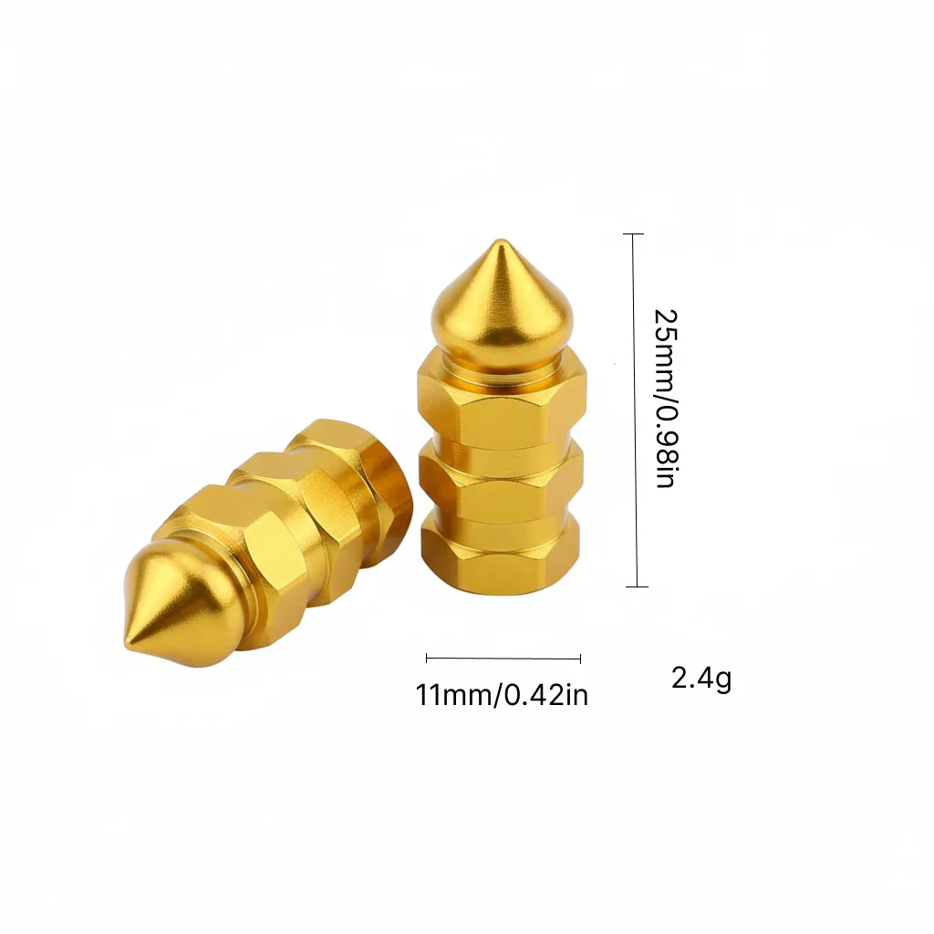 5pcs Modified valve cap American valve nozzle cap Electric vehicle Electric motorcycle Auto parts