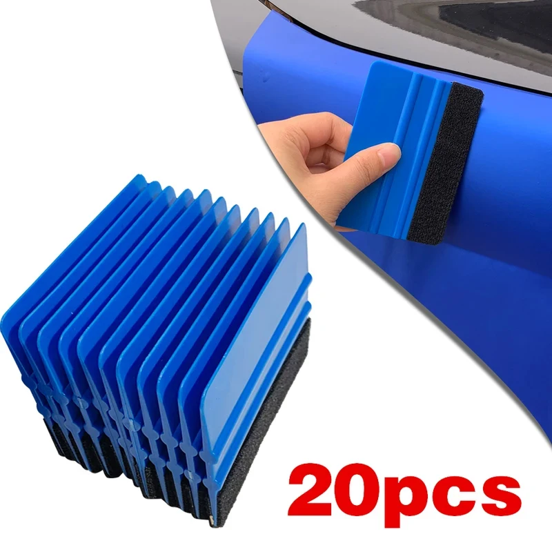

Vinyl Squeegee Wholesale Car Vinyl Wrapping Film Scraper Car Sticker Felt Scraper 5/10/20pcs Squeegee for Auto Window Film 2027