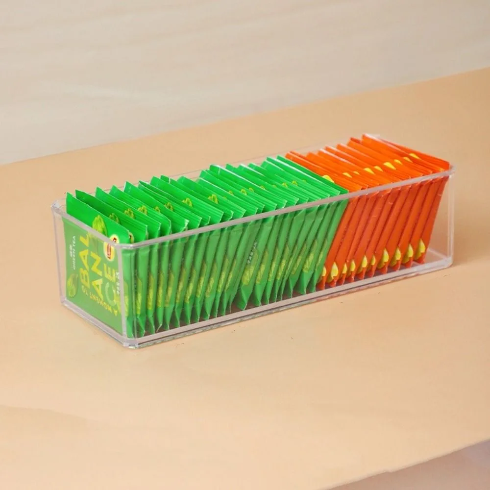Acrylic Tea Bag Storage Box Quality Transparent Drawer Type Storage Jar Coffee Capsule Sorting Box Home image 2