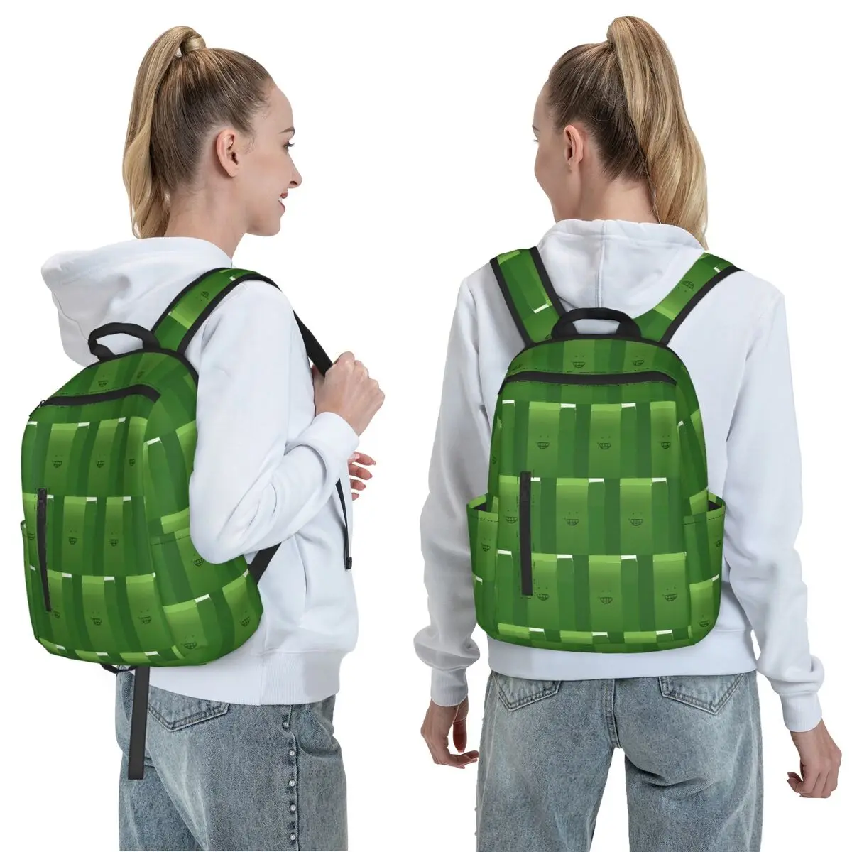 Liam Plecak From HFJone (WEIRD SMILE) Backpack Daypack Large Capacity Kids BookBag School Bag Shoulder Bags for Men Women