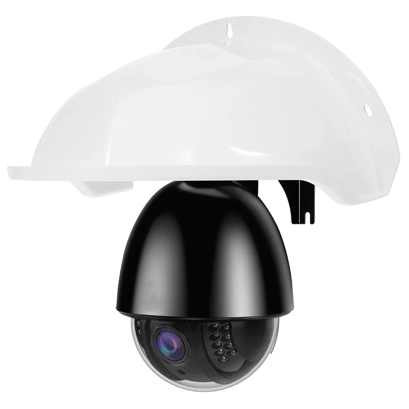 

2pcs Cover Cover Weatherproof ABS Sun Shield Protector Durable Reliable Security Camera Box Outdoor Security Camera Case