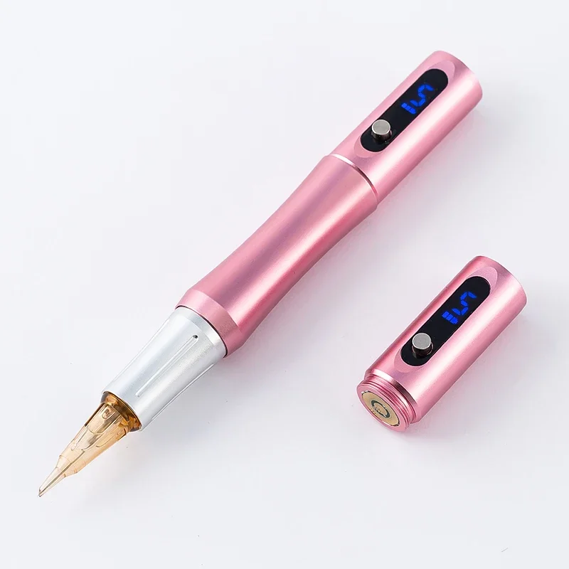 

SPM Digital Pink Rotary Microblading Eyebrow Lip Tattoo Cordless Wireless Pmu Machine For Permanent Makeup