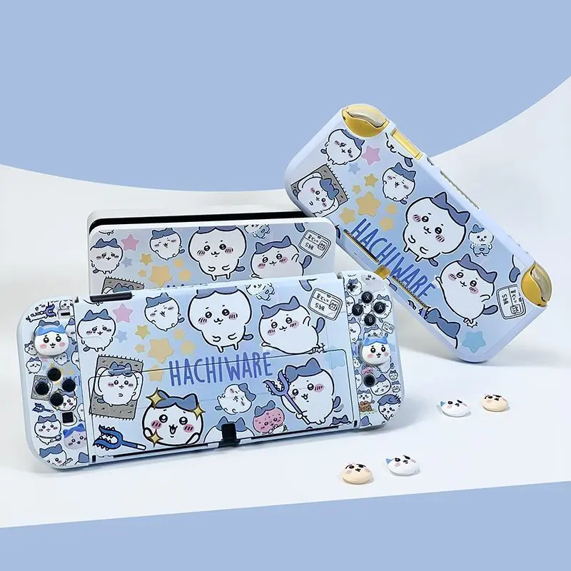 

Anime Cartoon Chiikawa Applicable To Switch Oled Split Hard Shell NS Lite Protective Case Kawaii Lovely Cute Hachiware Exquisite