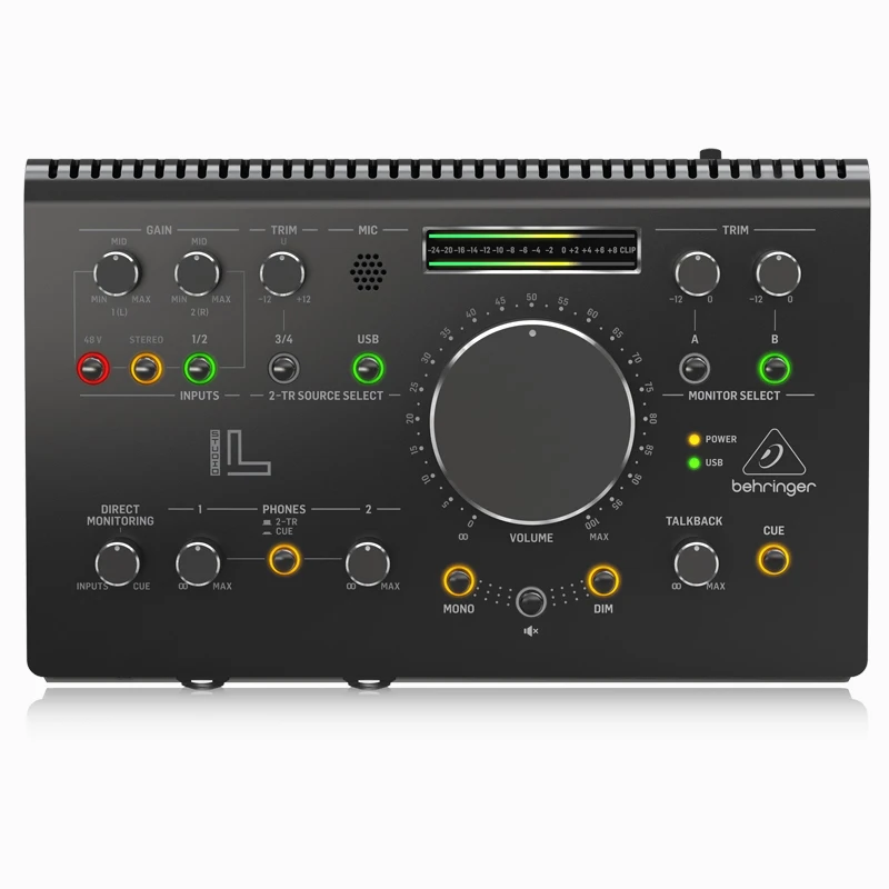 

Behringers STUDIO L Multi Channel Speaker Headphone Amplifier USB Sound Card Recording Studio Return Controller