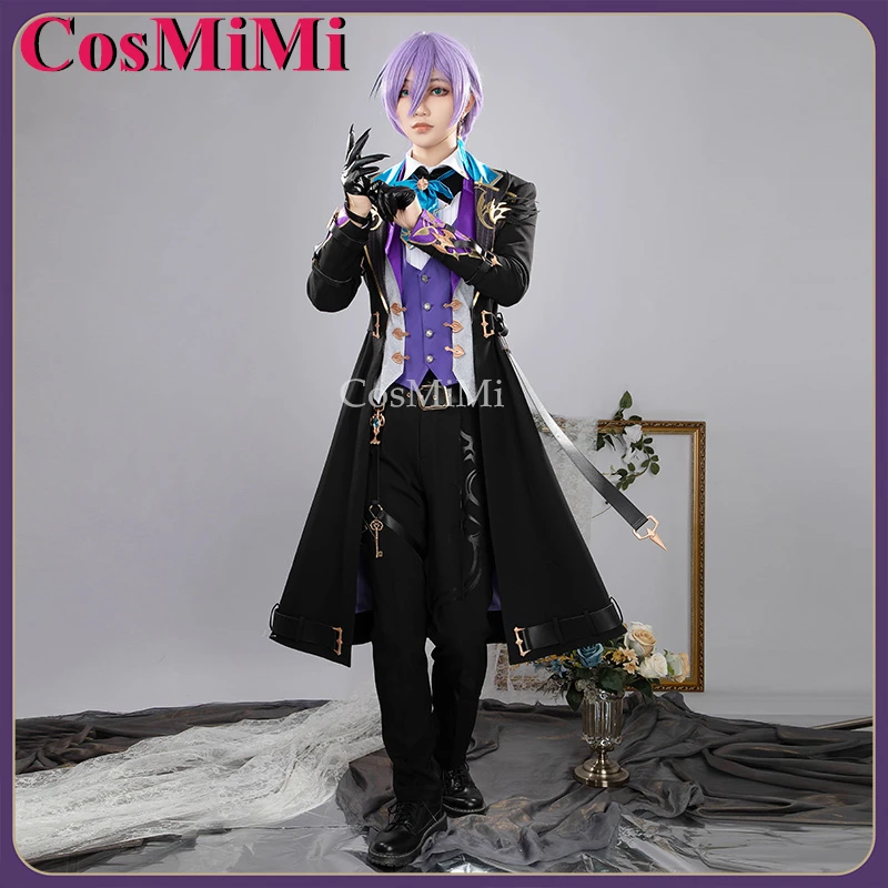 【Customized】CosMiMi Hot Anime VTuber Sakaki Ness Cosplay Costume 3SKM Fashion Handsome Outfit Carnival Party Role Play Clothing