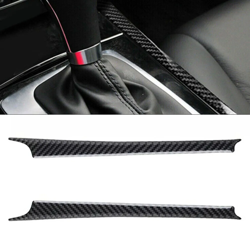 Interior Aesthetics Interior Gear Shift Trim Carbon Fiber Interior Trim Easy Installation For Benz For Mercedes