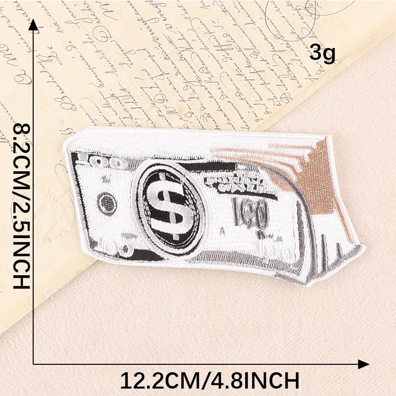 Geld Eisen auf Patches für Kleidung Designer Feuer Diy bestickt thermoadhäsive Mochila Thermal Parches Rock Nähen Jacke süße Hut – Detail 9