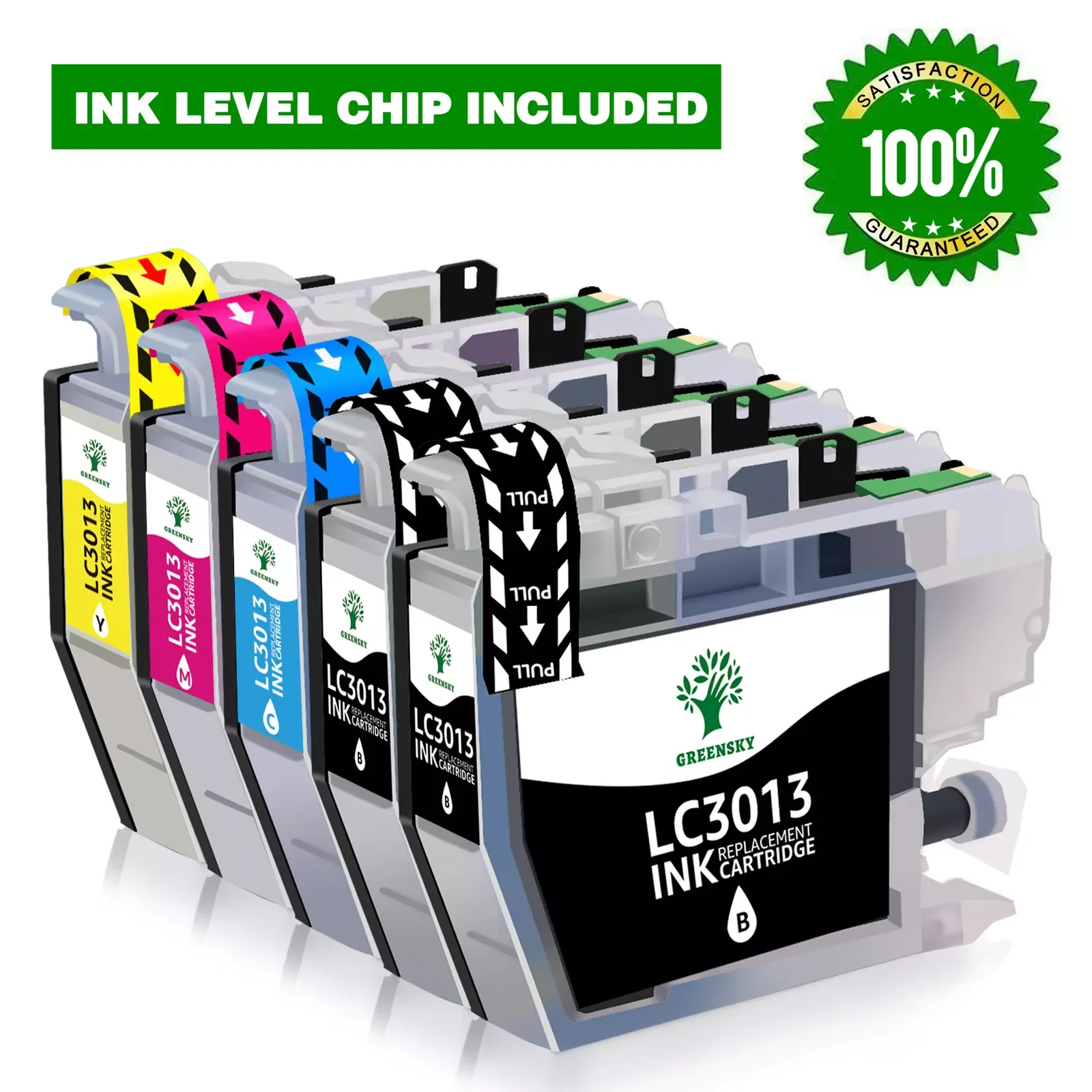 5x Ink compatible for Brother LC3013 LC3011 MFC-J491DW J497DW MFC-J491DW Printer