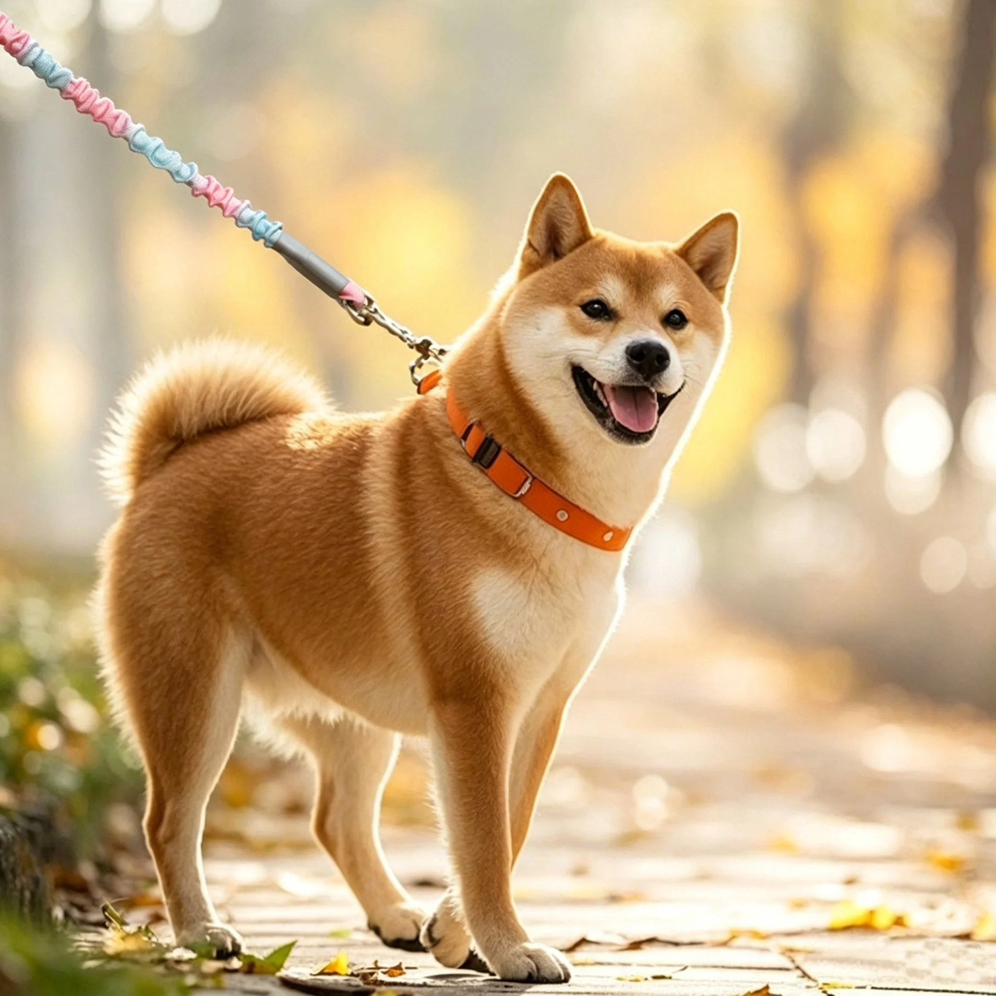 Dog Flexible Leash Cushioning Explosion-proof Buffering Elastic Rope Control Large Fiercely Strong Dog