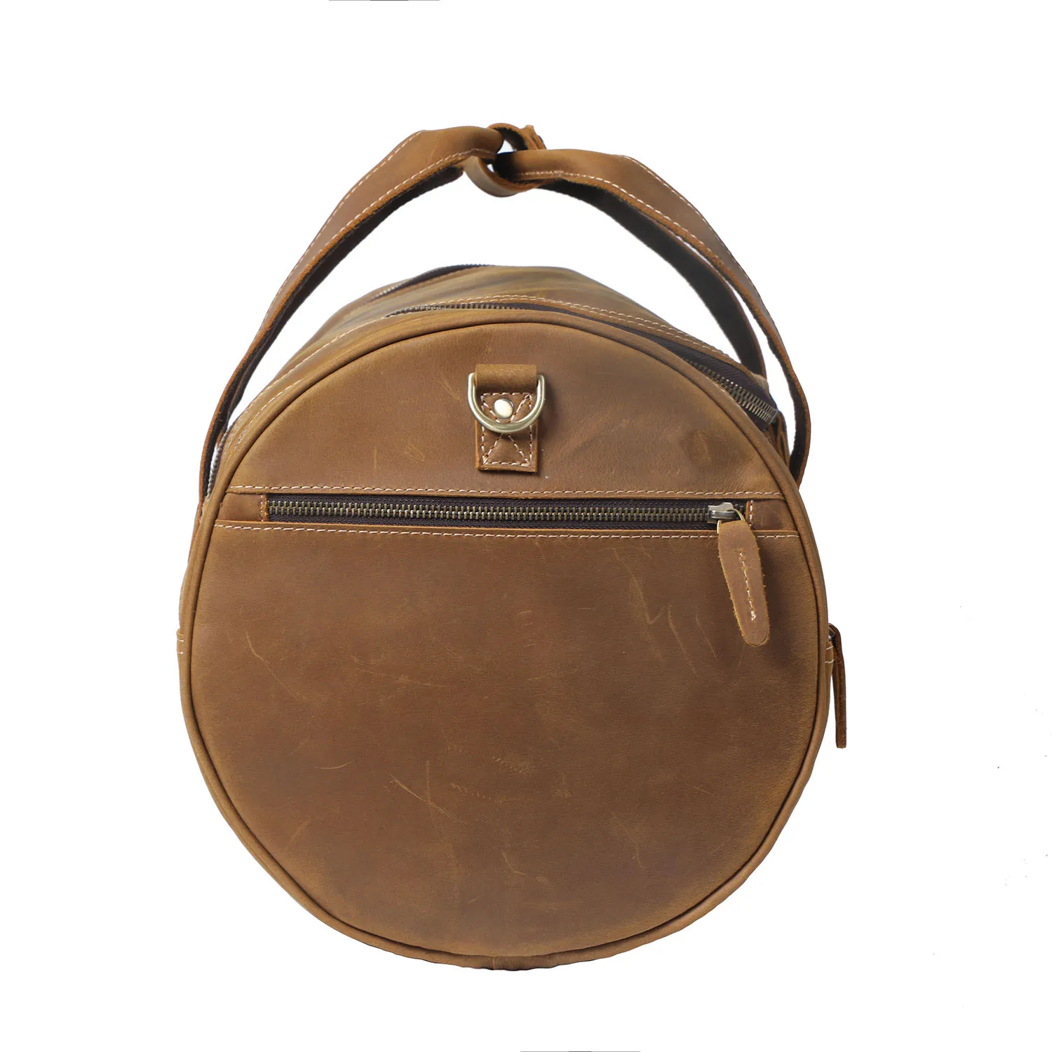 S.WORKER Vintage Vollnarbenleder-Reisetasche für Herren, Echtleder, Große Kapazität, Weekender-Reisetasche – Detail 19