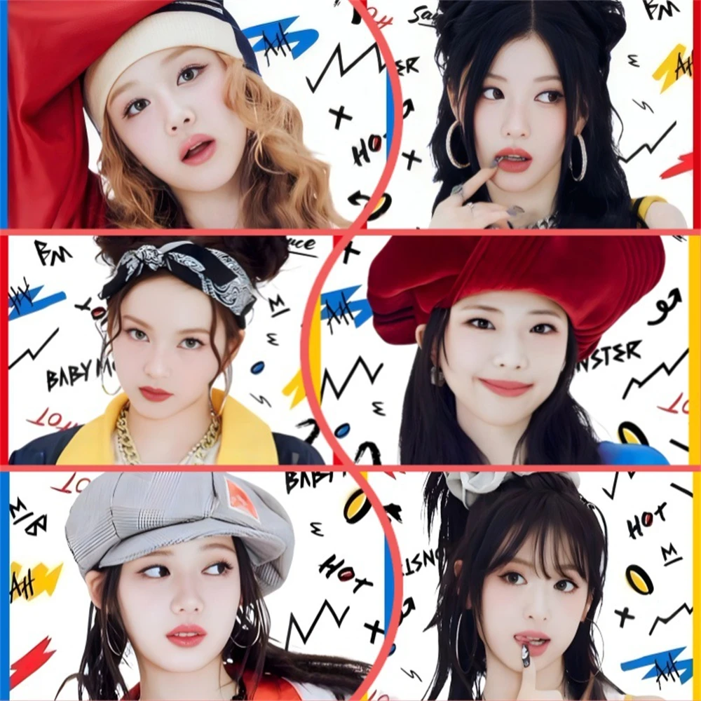 

1 шт. постер KPOP Babymonster HOT SAUCE Album Member самоклеящиеся настенные постеры AHYEON RUKA RORA декор комнаты живопись фанаты подарки