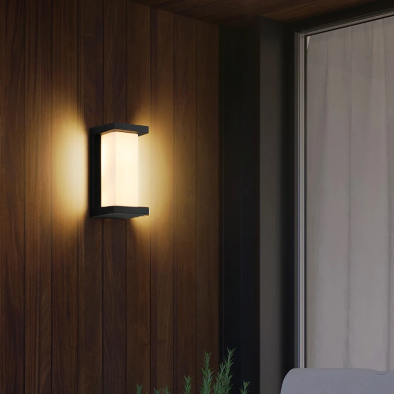 Imagem -05 - Led Outdoor Wall Light com Sensor de Movimento Lâmpada de Parede Impermeável Iluminação Exterior Varanda e Jardim Ip65