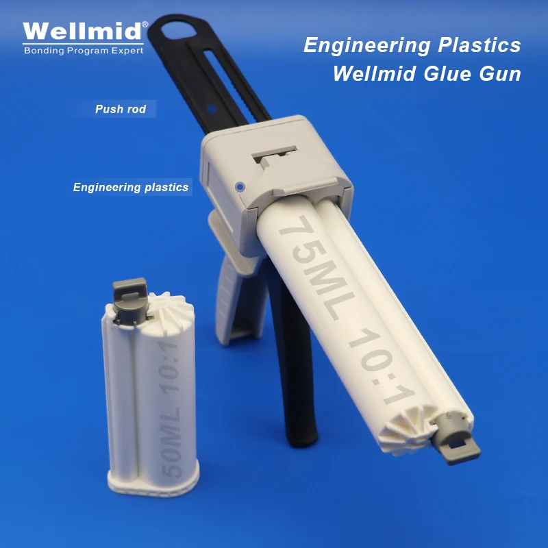 50ml 75ml 10:1 Adhesives Dispensing Gun 2K Kit Portable Double Tube Mixing Dispenser Loctite ARALDITE 3M Cartridges AB Glue Gun