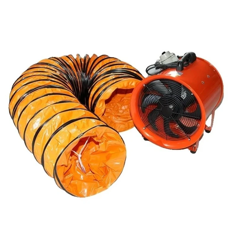 

16 Industrial Portable Ventilator Axial Exhaust Fan Practical Blower with 10m Duct Hose for Basement Confined Spaces