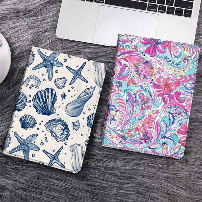 

Cartoon Shell Starfish Pattern Gift Tablet Case For Samsung Tab Galaxy S6 S11 A A7 A8 A9 A11 10.1 10.4 10.5 Plus Lite