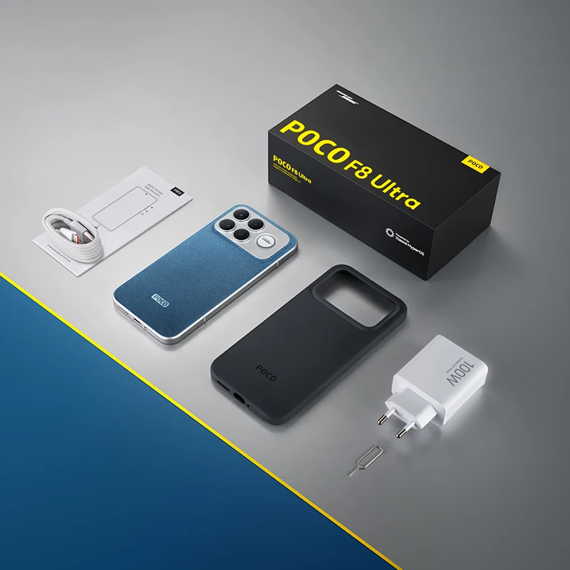 【العرض الأول في العالم】POCO F8 Ultra الإصدار العالمي للهواتف الذكية Snapdragon ®   8 Elite Gen 5 NFC بطارية 6500 مللي أمبير في الساعة شاشة 50 ميجابكسل 6.9 بوصة 120 هرتز