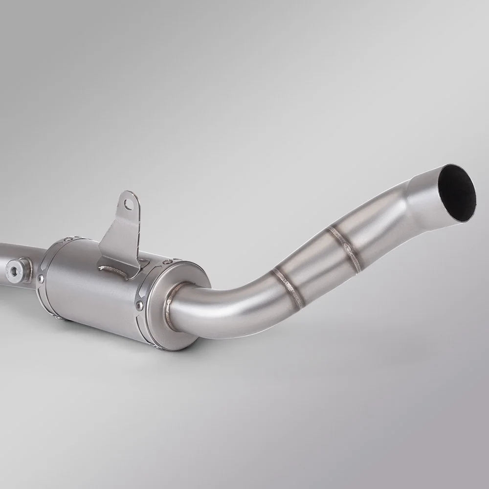 For R7 2021-2025 Exhaust System Slip On Muffler Tail Pipe Front Link Tube Stainless Steel DB Killer