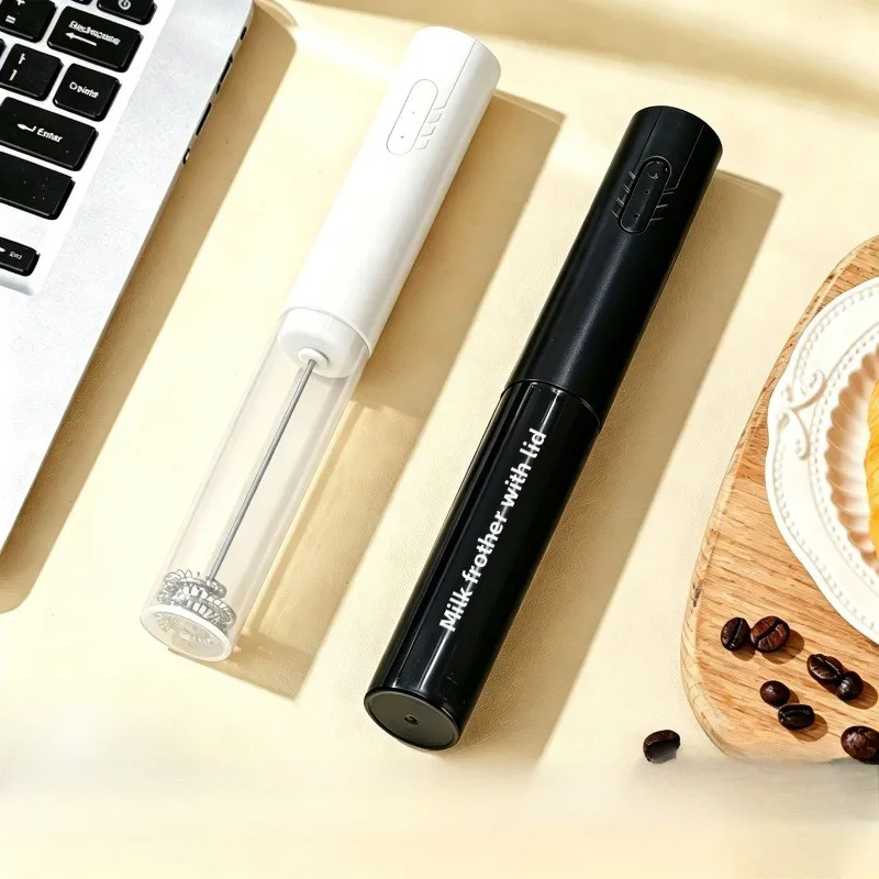 Electric Coffee Milk Foaming Mixer Coffee Creamer Whisk Handheld Egg Beater Froth Mixer with Shell Portable Kitchen Home Tools